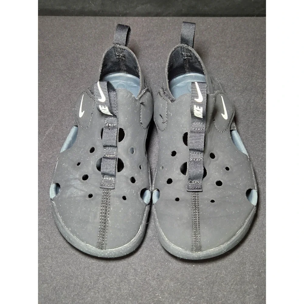 Nike‎ Sunray Protect 2 Black Anthracite Water Sandals Shoes Kids 12.5c
